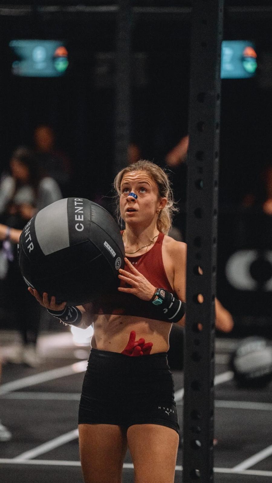 Celia Morán en competición Hyrox